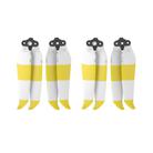 2 Pairs Sunnylife 7238F-2C For DJI Mavic Air 2 Double-sided Two-color Low Noise Quick-release Propellers(Yellow White) - 1