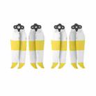 2 Pairs Sunnylife 7238F-2C For DJI Mavic Air 2 Double-sided Two-color Low Noise Quick-release Propellers(Yellow White) - 1