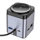 hoco HB49 Effortless 9 in 1 Wireless Fast Charging Desktop Station(Tarnish) - 2