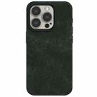 For iPhone 15 Pro Max Skin Feel Denim Leather MagSafe Phone Case(Army Green) - 2