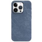 For iPhone 14 Pro Skin Feel Denim Leather MagSafe Phone Case(Light Blue) - 2