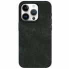 For iPhone 14 Pro Skin Feel Denim Leather MagSafe Phone Case(Army Green) - 2