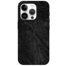 For iPhone 13 Pro Max Skin Feel Denim Leather MagSafe Phone Case(Black) - 2