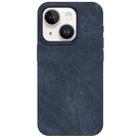 For iPhone 13 Skin Feel Denim Leather MagSafe Phone Case(Dark Blue) - 2