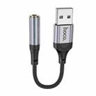 hoco LS36 Fresh USB to 3.5mm External Sound Card(Black) - 1