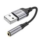 hoco LS36 Fresh USB to 3.5mm External Sound Card(Black) - 2
