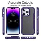 For iPhone 16 Skin Feel Frosted PC Hybrid TPU Phone Case(Purple) - 2