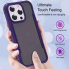 For iPhone 16 Plus Skin Feel Frosted PC Hybrid TPU Phone Case(Purple) - 3