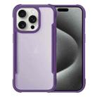 For iPhone 15 Pro Max Skin Feel Frosted PC Hybrid TPU Phone Case(Purple) - 1