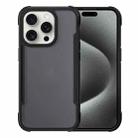 For iPhone 15 Pro Max Skin Feel Frosted PC Hybrid TPU Phone Case(Black) - 1