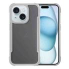 For iPhone 15 Skin Feel Frosted PC Hybrid TPU Phone Case(Grey) - 1