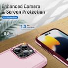 For iPhone 16 Pro Max Pioneer Armor Heavy Duty PC + TPU Phone Case(Pink+Rose Red) - 3