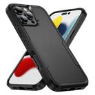 For iPhone 16 Pro Pioneer Armor Heavy Duty PC + TPU Phone Case(Black) - 1