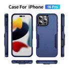 For iPhone 16 Pro Pioneer Armor Heavy Duty PC + TPU Phone Case(Blue) - 2