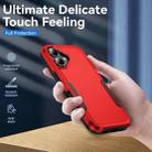 For iPhone 16 Plus Pioneer Armor Heavy Duty PC + TPU Phone Case(Red+Black) - 3