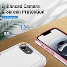 For iPhone 16e Pioneer Armor Heavy Duty PC + TPU Phone Case(White+Pink) - 3