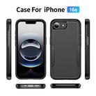 For iPhone 16e Pioneer Armor Heavy Duty PC + TPU Phone Case(Black) - 2