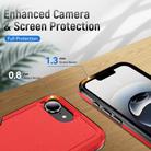 For iPhone 16e Pioneer Armor Heavy Duty PC + TPU Phone Case(Red+Black) - 3