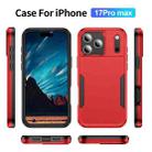 For iPhone 17 Pro Max Pioneer Armor Heavy Duty PC + TPU Phone Case(Red+Black) - 2
