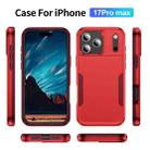For iPhone 17 Pro Max Pioneer Armor Heavy Duty PC + TPU Phone Case(Red+Rose Red) - 2