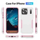 For iPhone 17 Pro Pioneer Armor Heavy Duty PC + TPU Phone Case(White+Pink) - 2