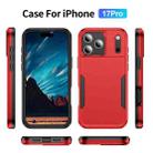 For iPhone 17 Pro Pioneer Armor Heavy Duty PC + TPU Phone Case(Red+Black) - 2