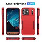 For iPhone 17 Pro Pioneer Armor Heavy Duty PC + TPU Phone Case(Red+Rose Red) - 2