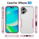 For iPhone 17 Pioneer Armor Heavy Duty PC + TPU Phone Case(White+Pink) - 2