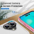 For iPhone 17 Pioneer Armor Heavy Duty PC + TPU Phone Case(White+Pink) - 3