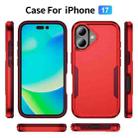 For iPhone 17 Pioneer Armor Heavy Duty PC + TPU Phone Case(Red+Rose Red) - 2