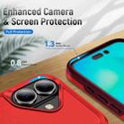 For iPhone 17 Pioneer Armor Heavy Duty PC + TPU Phone Case(Red+Rose Red) - 3