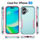 For iPhone 17 Pioneer Armor Heavy Duty PC + TPU Phone Case(Green+Pink) - 2