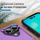 For iPhone 17 Pioneer Armor Heavy Duty PC + TPU Phone Case(Purple+Black) - 3