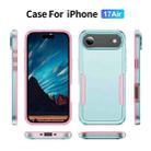 For iPhone 17 Air Pioneer Armor Heavy Duty PC + TPU Phone Case(Green+Pink) - 2