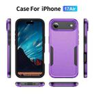 For iPhone 17 Air Pioneer Armor Heavy Duty PC + TPU Phone Case(Purple+Black) - 2