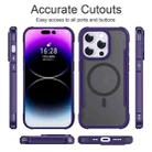 For iPhone 16 Plus Skin Feel Frosted MagSafe Magnetic PC Hybrid TPU Phone Case(Purple) - 2