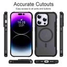 For iPhone 15 Pro Skin Feel Frosted MagSafe Magnetic PC Hybrid TPU Phone Case(Black) - 2