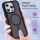 For iPhone 15 Pro Skin Feel Frosted MagSafe Magnetic PC Hybrid TPU Phone Case(Black) - 3