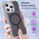 For iPhone 15 Skin Feel Frosted MagSafe Magnetic PC Hybrid TPU Phone Case(Grey) - 3