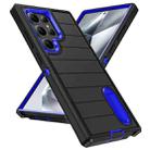 For Samsung Galaxy S24 Ultra 5G Defender Gen2 Rugged PC + Silicone Phone Case with Holder(Black+Dark Blue) - 2