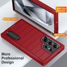 For Samsung Galaxy S24 Ultra 5G Defender Gen2 Rugged PC + Silicone Phone Case with Holder(Red+Black) - 3