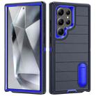 For Samsung Galaxy S24 Ultra 5G Defender Gen2 Rugged PC + Silicone Phone Case with Holder(Dark Blue) - 1