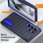 For Samsung Galaxy S24 Ultra 5G Defender Gen2 Rugged PC + Silicone Phone Case with Holder(Dark Blue) - 3