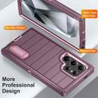 For Samsung Galaxy S24 Ultra 5G Defender Gen2 Rugged PC + Silicone Phone Case with Holder(Purple+Light Pink) - 3