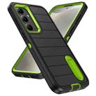 For Samsung Galaxy S24+ 5G Defender Gen2 Rugged PC + Silicone Phone Case with Holder(Black+Green) - 2