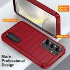 For Samsung Galaxy S24+ 5G Defender Gen2 Rugged PC + Silicone Phone Case with Holder(Red+Black) - 3