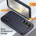 For Samsung Galaxy S24+ 5G Defender Gen2 Rugged PC + Silicone Phone Case with Holder(Dark Blue+Black) - 3