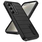 For Samsung Galaxy S24 5G Defender Gen2 Rugged PC + Silicone Phone Case with Holder(Black) - 2