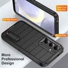 For Samsung Galaxy S24 5G Defender Gen2 Rugged PC + Silicone Phone Case with Holder(Black) - 3