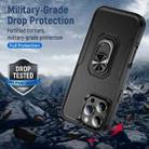 For iPhone 16 Pro Max Pioneer Armor Heavy Duty PC + TPU Phone Case with Holder(Black) - 2